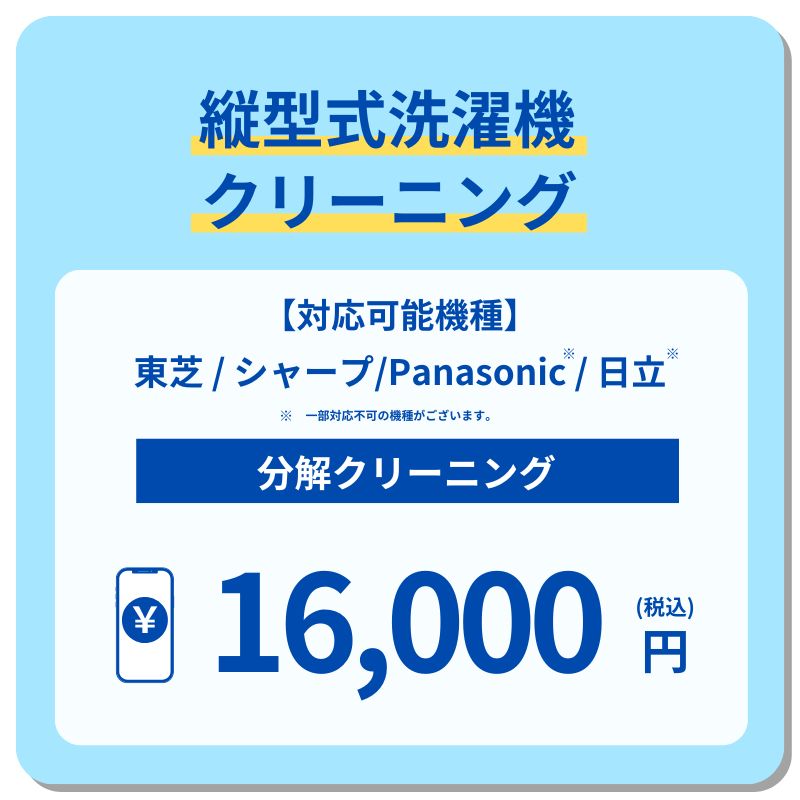 縦型式洗濯機クリーニング