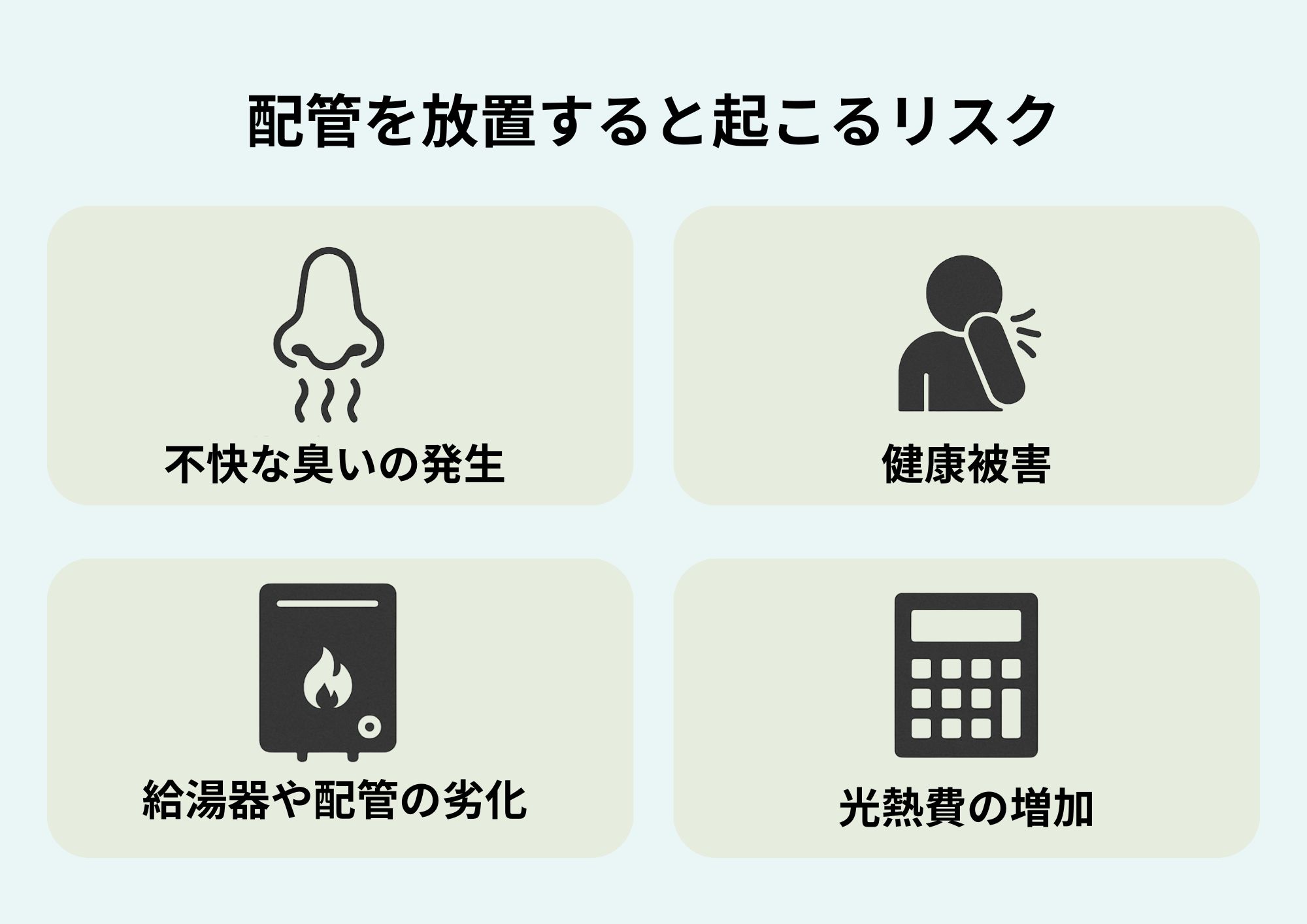 風呂配管洗浄をしないリスク